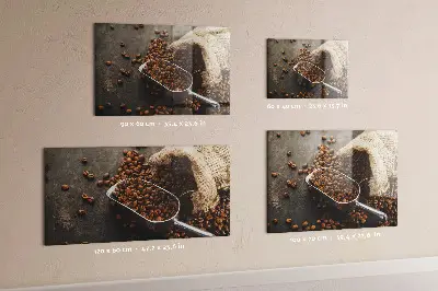 Magnet board with a bag of fresh coffee design
