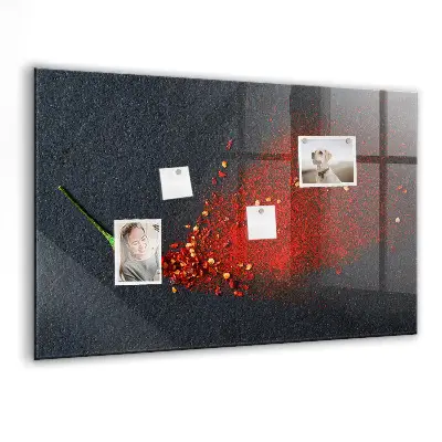 Red Magnetic Wall Board for Spices