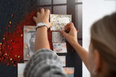 Red Magnetic Wall Board for Spices