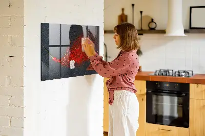 Red Magnetic Wall Board for Spices