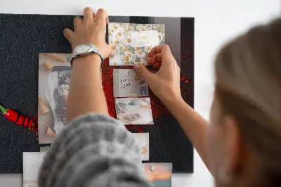 Red Magnetic Wall Board for Spices