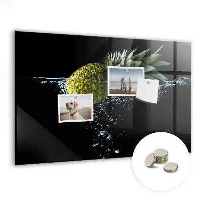 Pineapple Magnetic Glass Dry Erase Board