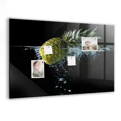 Magnetic glass dry erase board Pineapple
