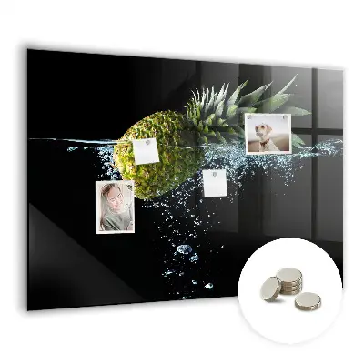 Pineapple Magnetic Glass Dry Erase Board
