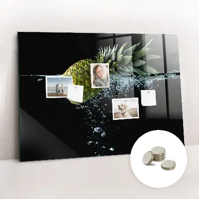 Pineapple Magnetic Glass Dry Erase Board