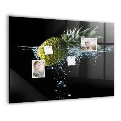Magnetic glass dry erase board Pineapple