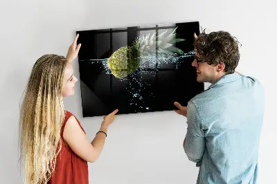 Pineapple Magnetic Glass Dry Erase Board