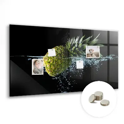 Pineapple Magnetic Glass Dry Erase Board