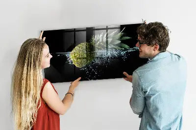 Pineapple Magnetic Glass Dry Erase Board