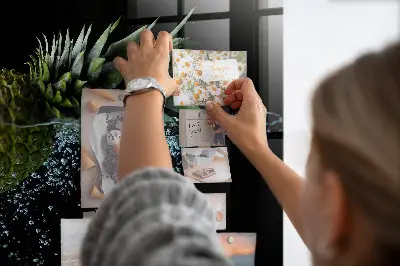 Pineapple Magnetic Glass Dry Erase Board