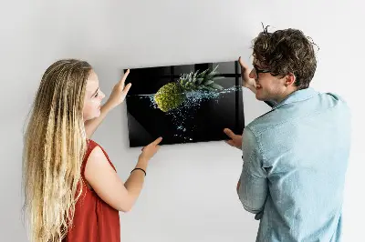 Pineapple Magnetic Glass Dry Erase Board