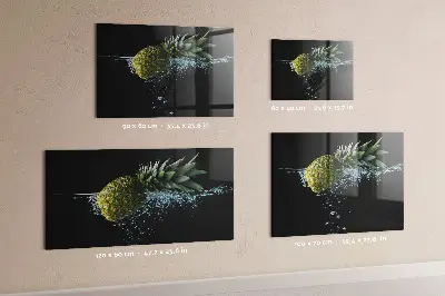 Pineapple Magnetic Glass Dry Erase Board
