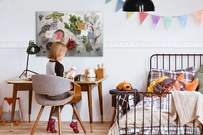 Magnetic wall spice board