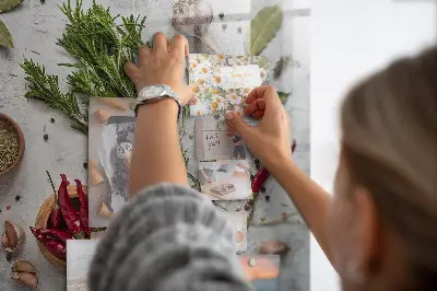 Magnetic wall spice board
