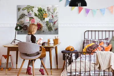 Magnetic wall spice board