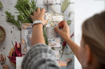 Magnetic wall spice board