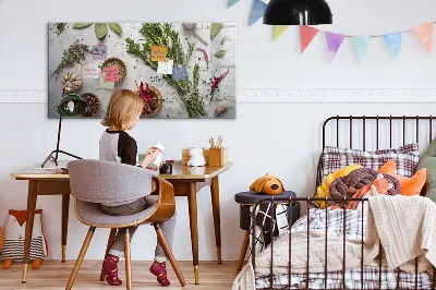 Magnetic wall spice board