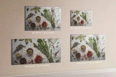 Magnetic wall spice board