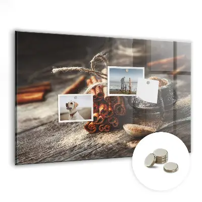 Cinnamon magnetic wall board