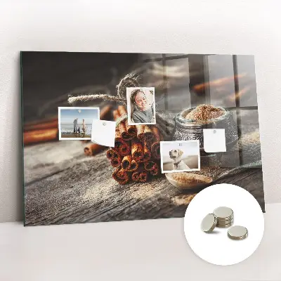 Cinnamon magnetic wall board