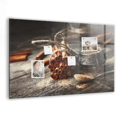 Cinnamon magnetic wall board