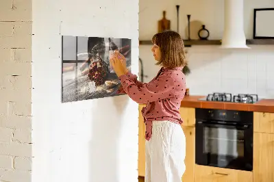 Cinnamon magnetic wall board