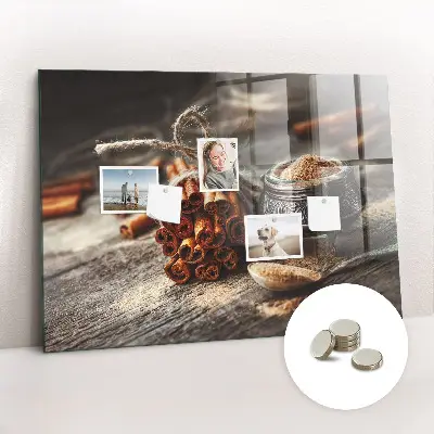Cinnamon magnetic wall board