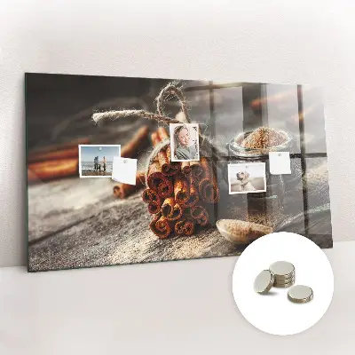 Cinnamon magnetic wall board