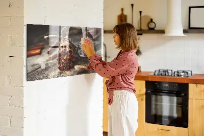 Cinnamon magnetic wall board