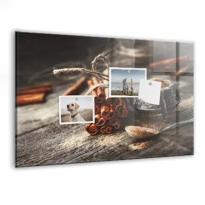 Cinnamon magnetic wall board