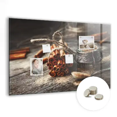 Cinnamon magnetic wall board