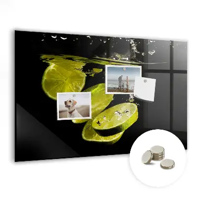 Limes magnetic glass dry erase board