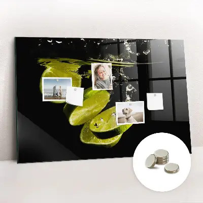 Limes magnetic glass dry erase board