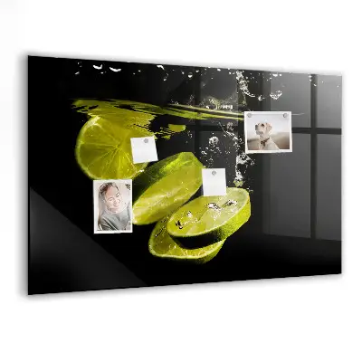 Limes magnetic glass dry erase board