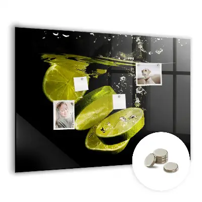 Limes magnetic glass dry erase board