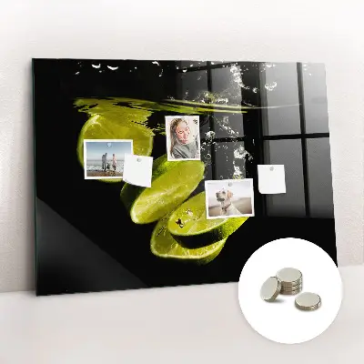 Limes magnetic glass dry erase board