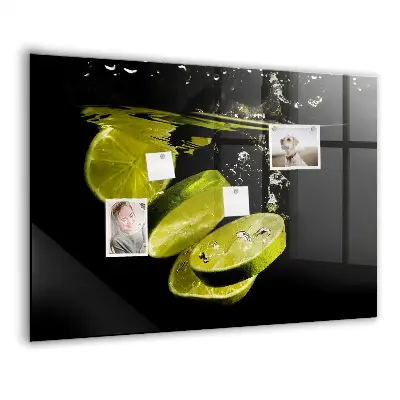 Limes magnetic glass dry erase board