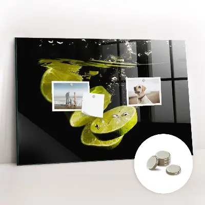 Limes magnetic glass dry erase board