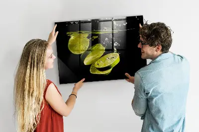 Limes magnetic glass dry erase board