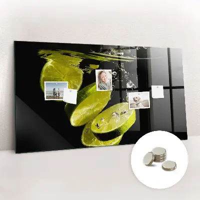 Limes magnetic glass dry erase board