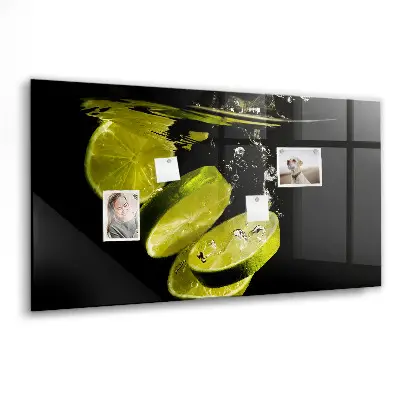 Limes magnetic glass dry erase board