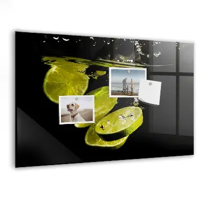 Limes magnetic glass dry erase board