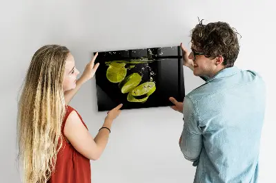 Limes magnetic glass dry erase board