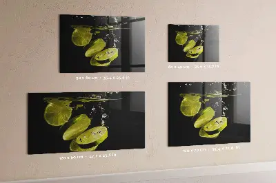 Limes magnetic glass dry erase board