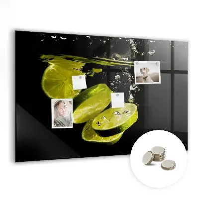 Limes magnetic glass dry erase board
