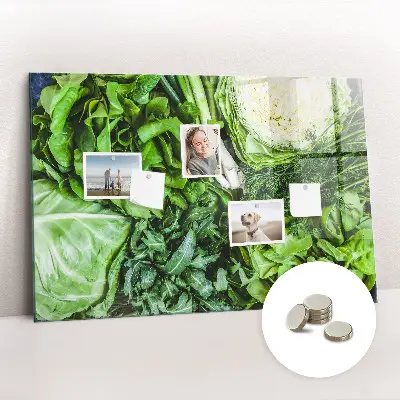 Magnetic wall board Green vegetables