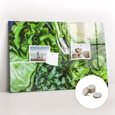 Magnetic wall board Green vegetables