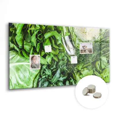 Magnetic wall board Green vegetables