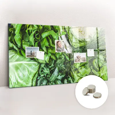 Magnetic wall board Green vegetables