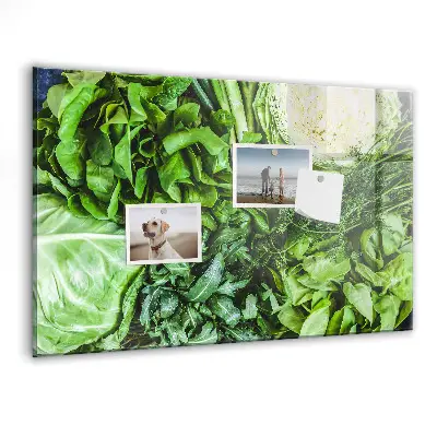 Magnetic wall board Green vegetables